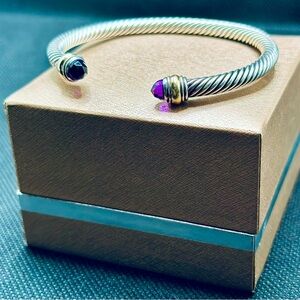 David Yurman Amethyst Cable Bracelet